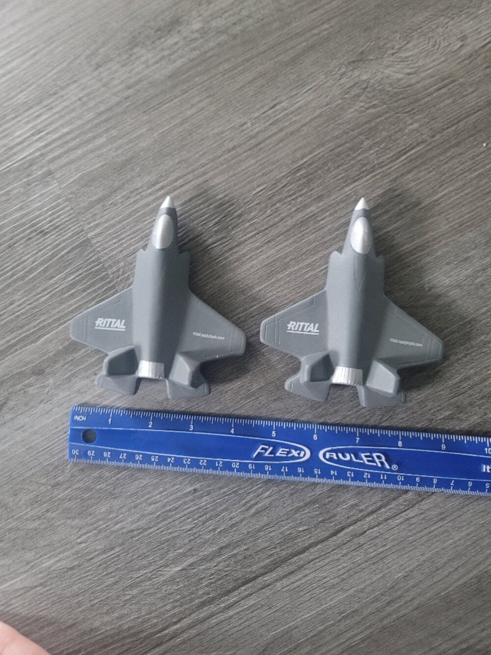 Set of 2 foam F-35 jets Rittal branded